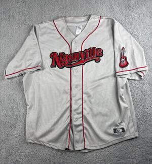 OT Sports Nashville Sounds Baseball Jersey Men's Size 3XL Grey Short Sleeves